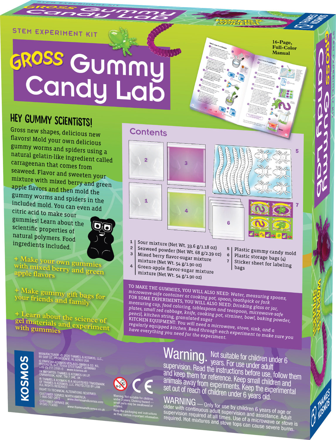 Gross Gummy Candy Lab: Worms and Spiders
