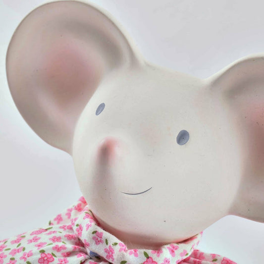 Meiya The Mouse Rubber Head Toy in Pink Dress