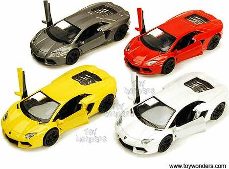 Lamborghini Aventador LP700-4 Hardtop (1/38 scale die cast model car) (assorted colors)