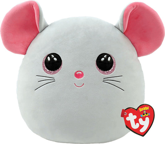 Catnip, Grey Mouse Squishy Beanie (large)
