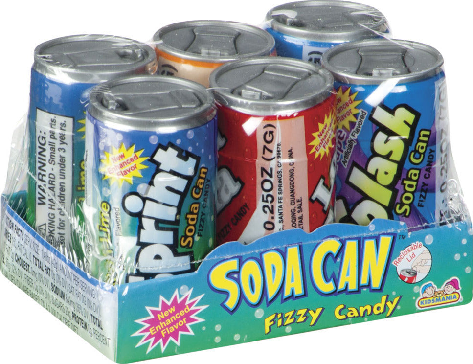Fizzed Can Soda Can Fizzy Candy (Assorted Flavors) – Franklin's Toys