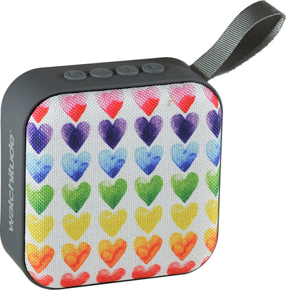 Watercolor Hearts - Jamm'd by Watchitude - Bluetooth Speaker
