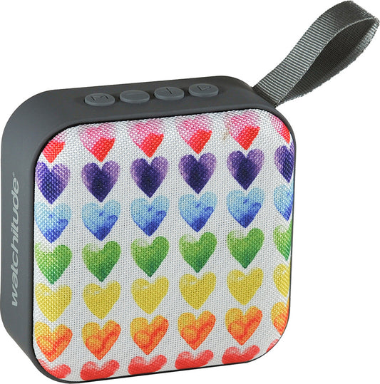 Watercolor Hearts - Jamm'd by Watchitude - Bluetooth Speaker