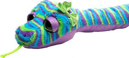 Colorful Stripe Snake Stuffed Animal - 54" Class