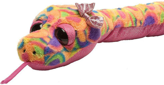 Colorful Tie-Dye Snake Stuffed Animal - 54" Class