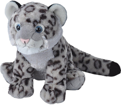 Snow Leopard Cub Stuffed Animal  - 12"