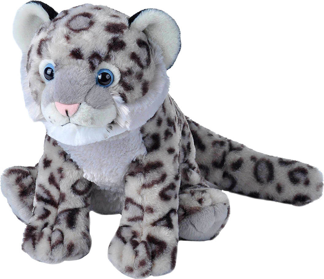 Snow Leopard Cub Stuffed Animal  - 12"