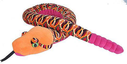 Tribal Orange Snake Stuffed Animal - 54"