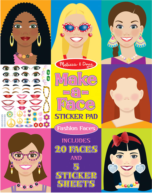 Make-A-Face Sticker Pad