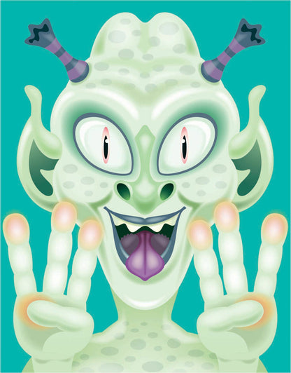 Make-a-Face Crazy Characters Stickers Pad