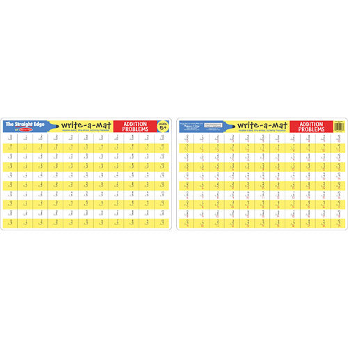 Addition Problems Write-A-Mat