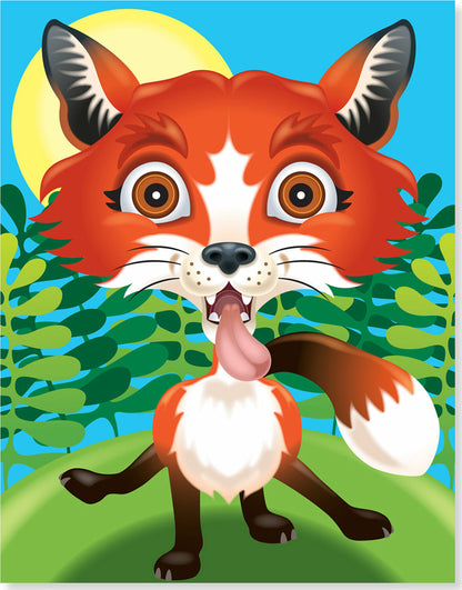 Make-a-Face Crazy Animals Sticker Pad