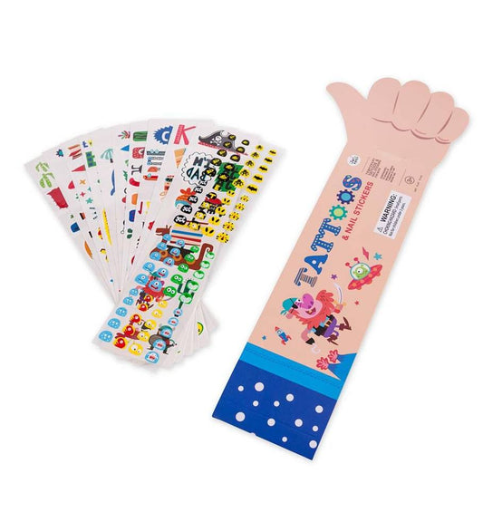 Temporary Tattoos & Stickers- Blue or Pink