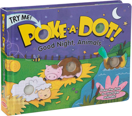 Melissa & Doug Poke-a-Dot! Book - Good Night, Animals